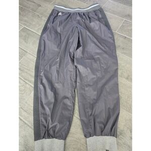 Adidas Stella McCartney Barricade Tennis Track Pants Women's Large Grey Mesh Zip